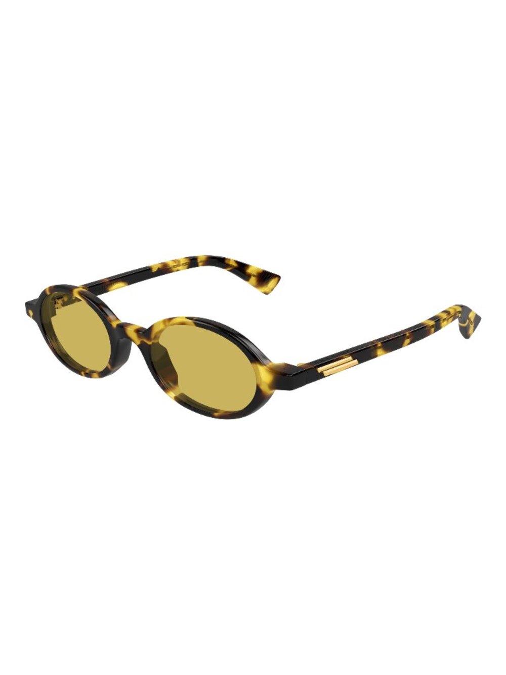 New Bottega Veneta Unisex Sunglasses Havana Square Yellow Lens Acetate Frame